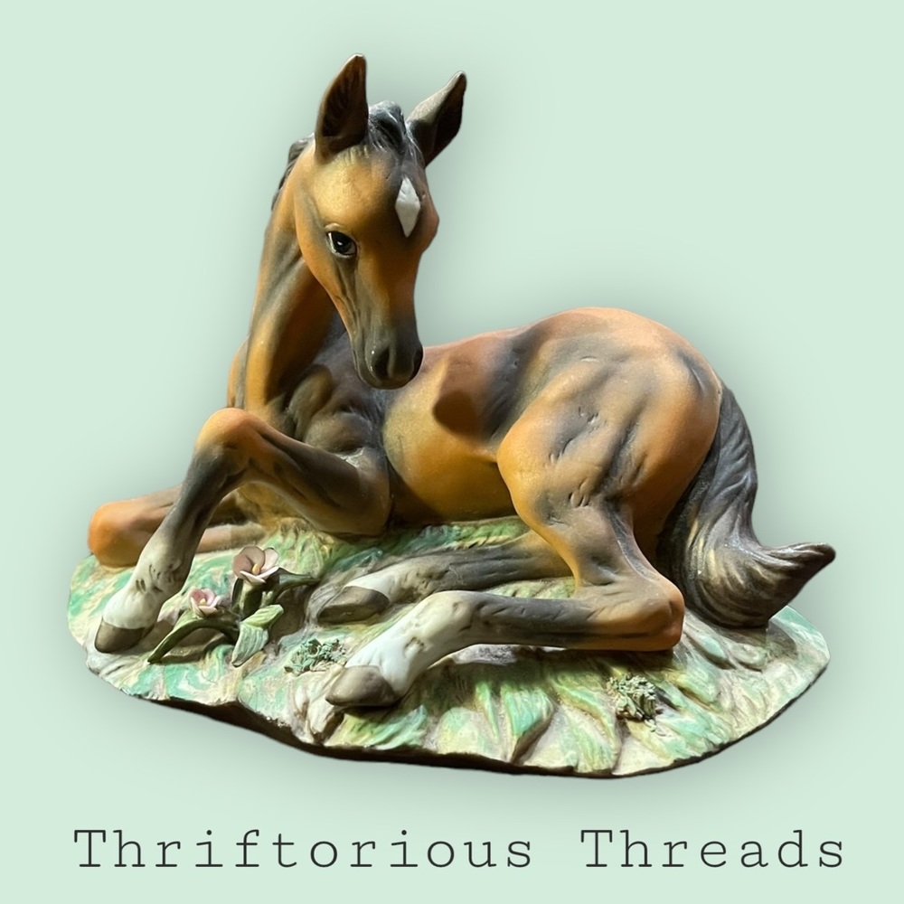 Masterpiece by Homco 7” Ceramic Horse Figurine